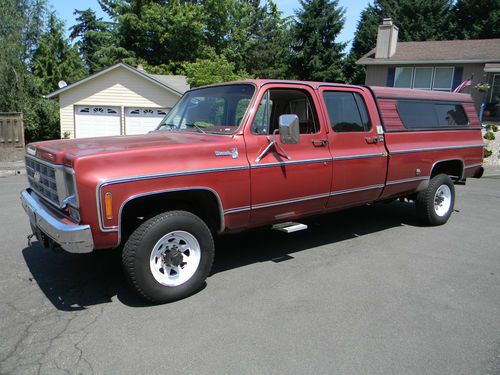 1978 chevrolet silverado 3+3 crew cab 1 ton 3500 v8 5.7l motor all original