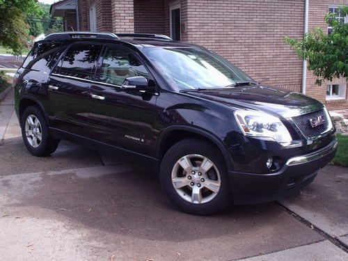 2008 gmc acadia slt1 awd 8 passenger major guard extended warranty no reserve