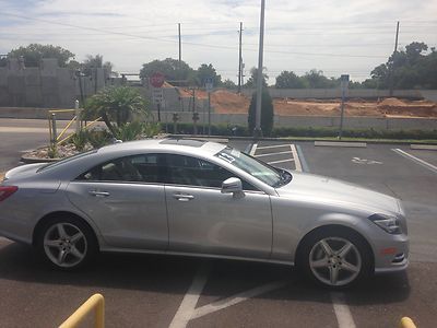 2013 mercedes benz cls550 iridium silver nav rear camera blind spot wood wheel