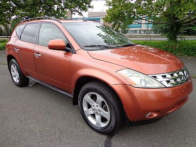 2003 nissan murano sl awd leather sunroof burt orange clean carfax no reserve