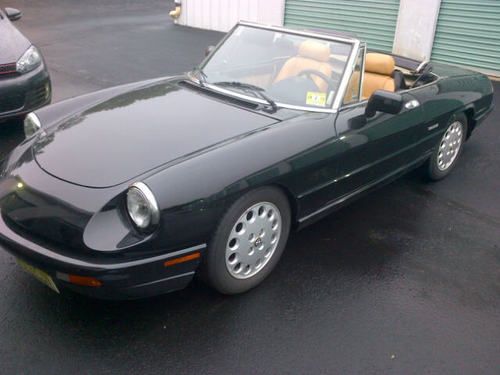 1993 alfa romeo spider veloce convertible 2.0l rare hardtop! low miles, trades