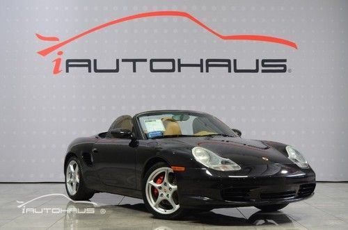 Roadster s sport 6 spd leather black power soft top bose premium carfax cetified