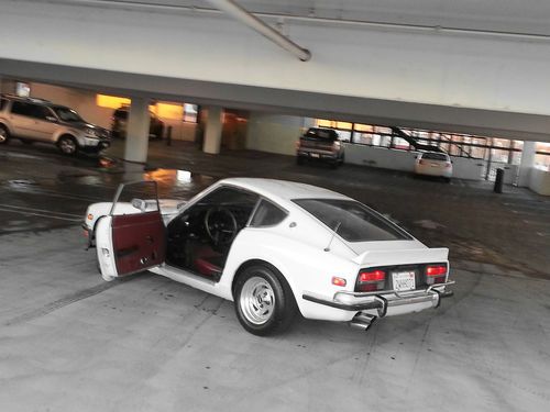 1972 datsun 240z rust free original survivor white with red interior!