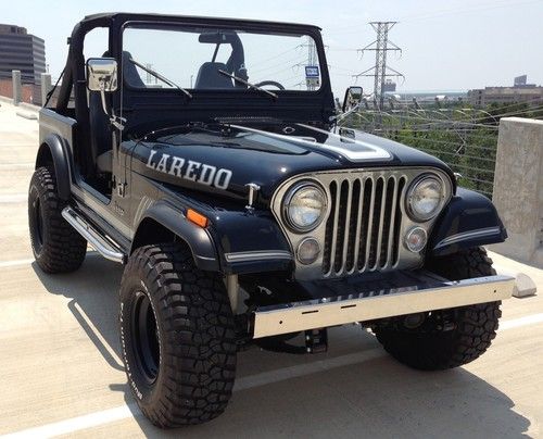 Classic 1984 black jeep cj-7 laredo 6 cyl 4x4 (cj cj7 jeep) restored &amp; beautiful