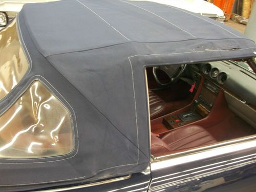 1987 560 SL Dark Blue Convertible Hard Top Burgundy Interior Nice Color Combo, image 8