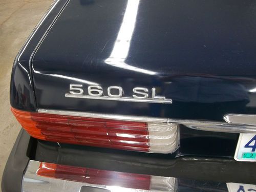 1987 560 SL Dark Blue Convertible Hard Top Burgundy Interior Nice Color Combo, image 9