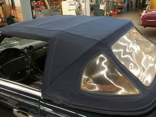 1987 560 SL Dark Blue Convertible Hard Top Burgundy Interior Nice Color Combo, image 10