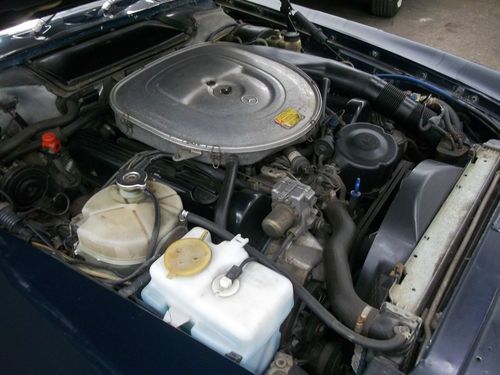 1987 560 SL Dark Blue Convertible Hard Top Burgundy Interior Nice Color Combo, image 21