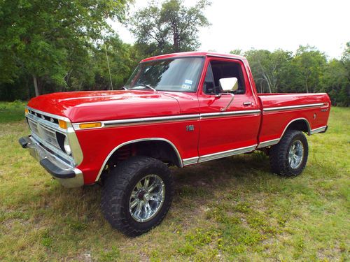 1976 ford f-100 shortbed xlt four wheel drive highboy, auto air conditioning