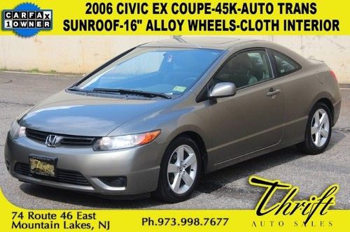 06 civic ex coupe-45k-auto trans-sunroof-16 alloy wheels
