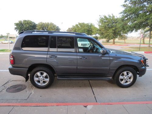 2004 toyota land cruiser 1 owner grey/grey texas new tires grill guard export ok