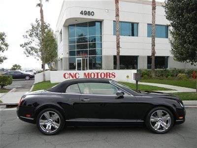 2008 bentley continental gt gtc convertible black on cream / 3 in stock / 2007