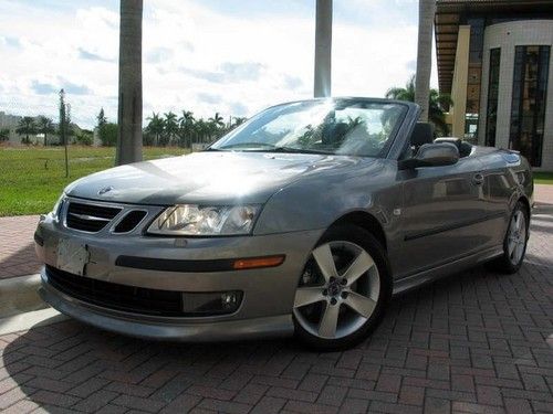 2007 saab 9-3 aero convertible turbo navigation satellite radio heated seats