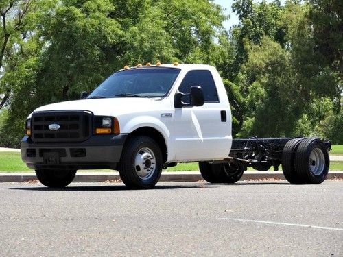 **no reserve** 06 f350 xl drw dually v8 cab &amp; chassis w/ 51k ** one owner **