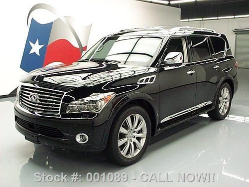 2011 infiniti qx56 deluxe touring theater 4x4 nav 31k! texas direct auto