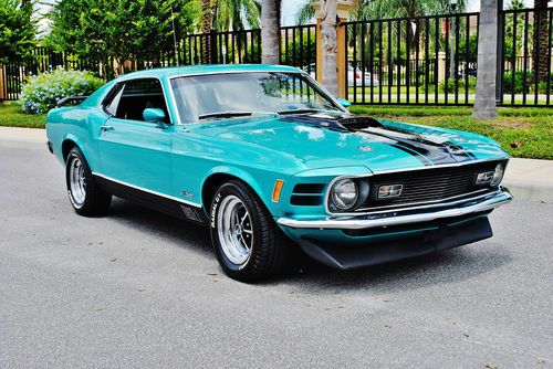 Wow rare 428 v-8 1970 ford mustang mach 1 fastback beautifully restored must see