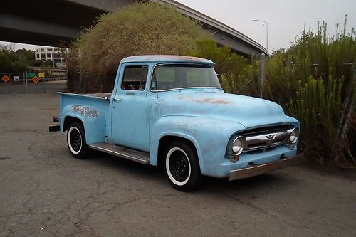 1956 ford rare 292 v8 with fordamatic auto transmission, rat rod hotrod  kool