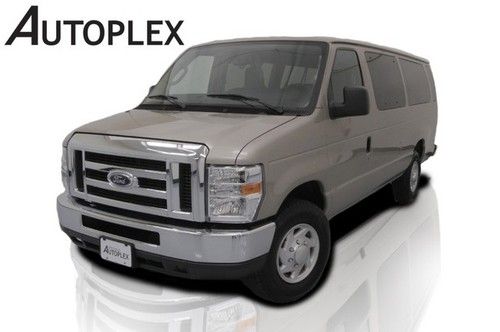 13 ford e350 econoline 15 passenger wagon ext xlt rear camera! gold!