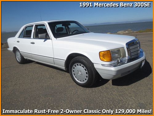 Mint classic 1991 mercedes bens 300se 1-owner rust-free ca. car only 129k miles~