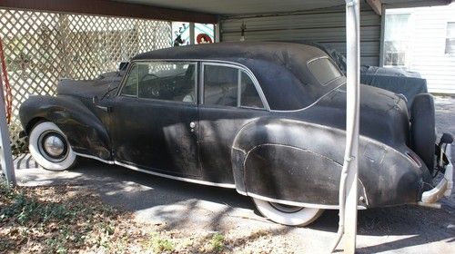 41' lincoln continental project car including a restored 12 cylinder engine