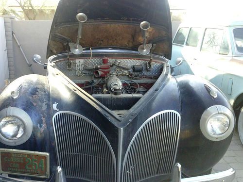 41' Lincoln Continental project car including a restored 12 cylinder engine, image 6