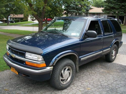 2000 chevy s10 blazer lt 4x4 automatic 4.3l vortec, 4 door, deluxe pkg, runs exc