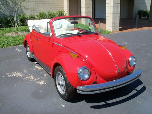 1979 volkswagen super beetle convertible  fresh nut and bolt restoration