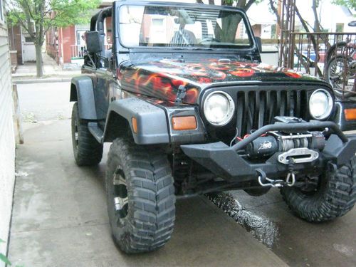97 jeep tj / wrangler sport, completely custom jeep, with low miles! 5 speed i6