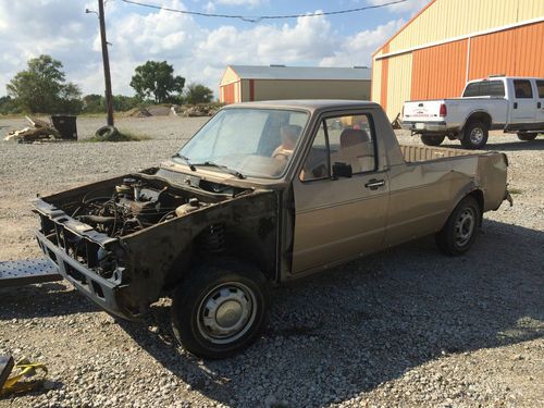 1981 vw mk1 rabbit pick up caddy truck diesel 4 speed clean barn find project