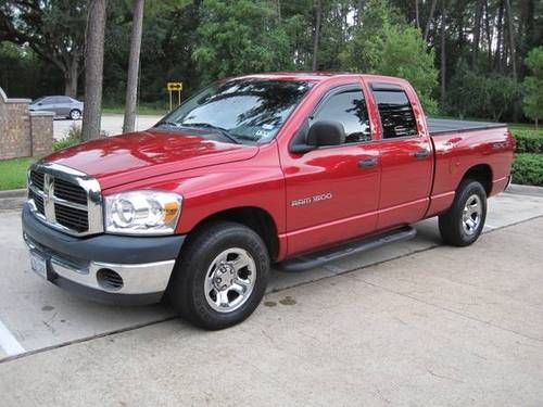 2007 dodge ram 1500 sxt crew quad cab pickup 4-door 3.7l no reserve nr