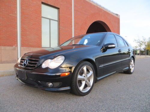 Black sport 6 speed heated leather low miles sunroof smoke free mercedes trade