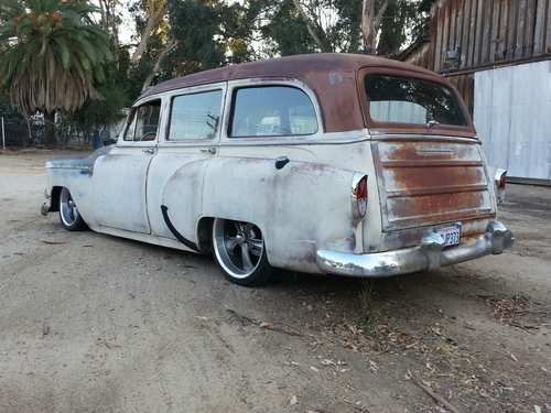 1954 chevy wagon twin turbo lsx eng, bagged cool patina 55 56 57 58 59 60 61 62, image 3