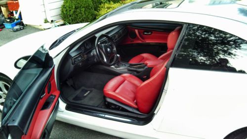 2008 bmw 328xi - alpine white, red leather interior, tinted windows