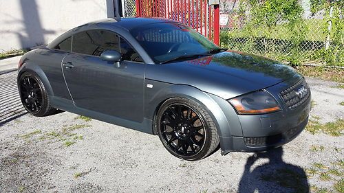 Audi tt quattro 225 2003 coupe gray / 6 speed. bbs chr 19&#039;&#039; wheels very clean