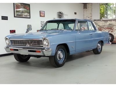 1966 chevy ii nova dick harrell 350hp 4spd excellent shape  -  video