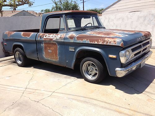 1971 dodge short bed. u.s airforce vihicle .cool patina pick up truck