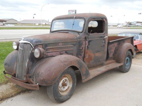 1937 chevy pickup 1/2 ton short box street rod project rat rod