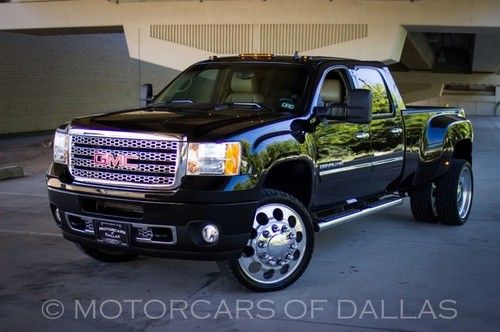 2011 gmc sierra denali hd black 4x4 dually navigation sat. radio