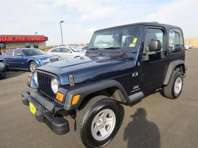 2004 jeep wrangler x manual, hard top, 4wd, 4.0l, 242, steel wheels