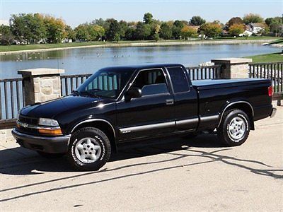 2002 chevy s10 ls ext cab 4x4 only 50k 3dr new tires tow pkg wow pw/pl tonneau~