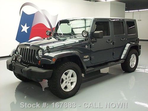 2007 jeep wrangler unlimited sahara hard top 4x4 60k mi texas direct auto