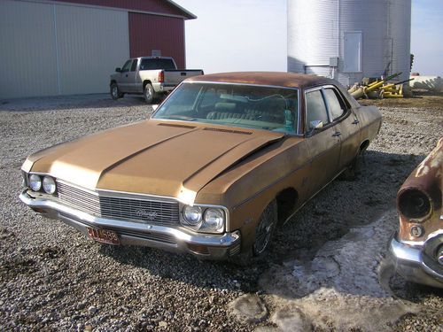 1970 chevy impala brown 350 motor &amp; 350 trany car neds restored