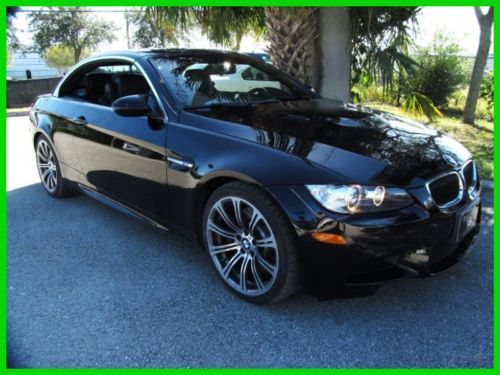 11 jet black 4l v8 m-3 double clutch convertible *comfort access *low miles *fl