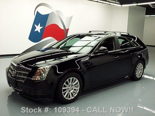 2010 cadillac cts wagon pano sunroof blk on blk 29k mi texas direct auto