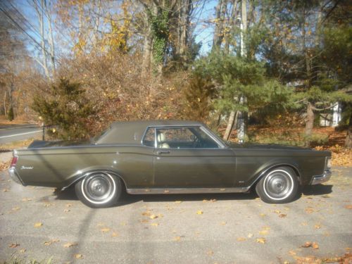 Unrestored 1969 lincoln mark iii, two owner survivor, 30,155 original miles