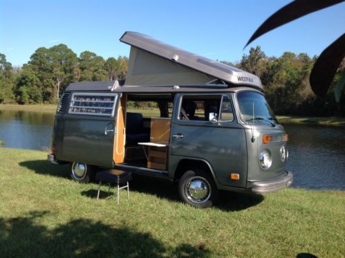 73 vw bus camper westfalia campmobile westy poptop baywindow popup restored