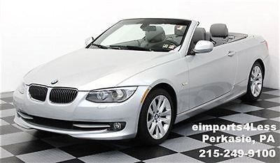No reserve convertible 11 silver 24k bmw 328i clean history low miles one owner