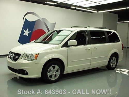 2011 dodge grand caravan crew stow n go leather 60k mi texas direct auto