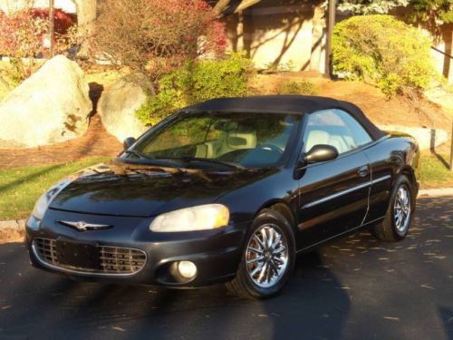 2002 chrysler sebring limited convertible blue nice l@@k nr!!