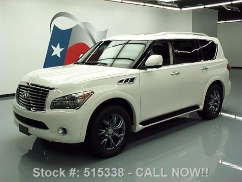 2012 infiniti qx56 theater sunroof nav dvd rear cam 33k texas direct auto